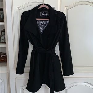 Guess peacoat with attached belt & extra buttons